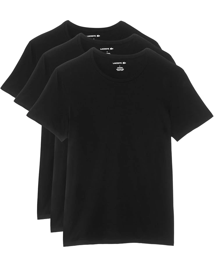 Lacoste 3-Pack Crew Neck Regular Fit Essential T-Shirt | Shirts & Tops