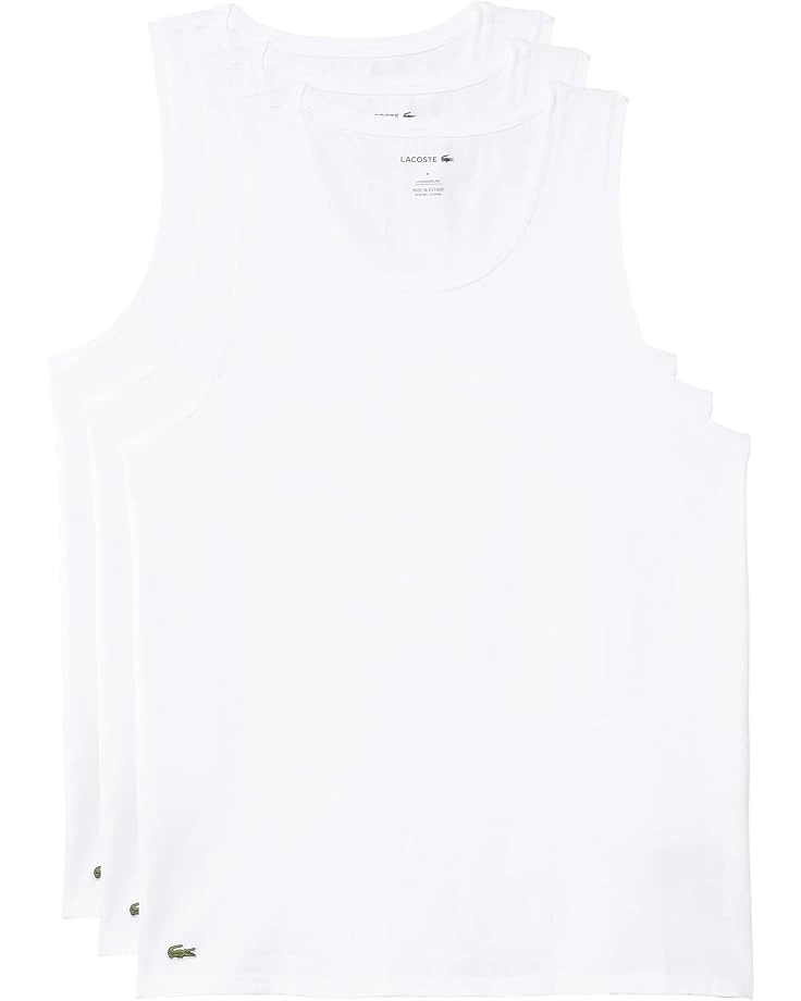Lacoste 100% Cotton Slim Fit Tank Top 3-pack | Shirts & Tops