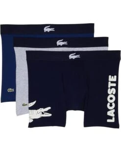 Lacoste 3-Pack Boxer Brief Causal Fashion Big Croc | Underwear