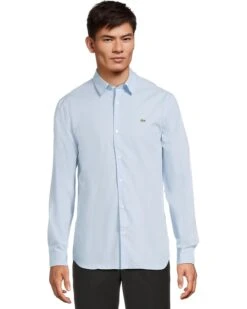 Lacoste Slim Fit Stretch Cotton Poplin Shirt | Shirts & Tops