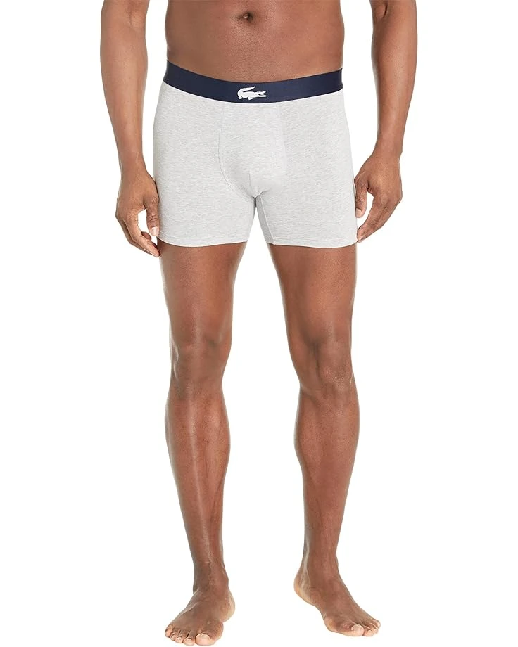 3-Pack Casual Cotton Stretch Lacoste Print Boxer Briefs | Underwear - Image 4