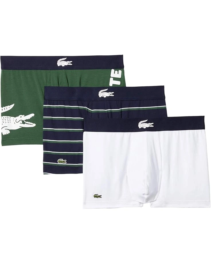 Lacoste Trunks 3-Pack Big Croc On Side | Underwear