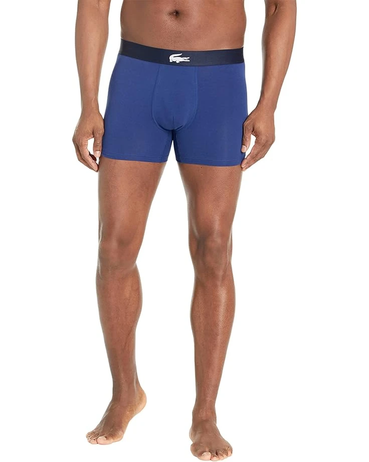 3-Pack Casual Cotton Stretch Lacoste Print Boxer Briefs | Underwear - Image 3