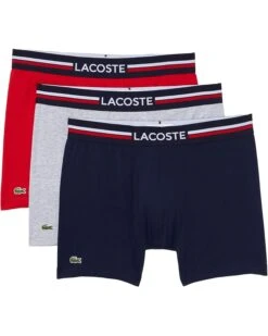 Lacoste Boxer Briefs 3-Pack French Flag Iconic Lifestyle | Underwear