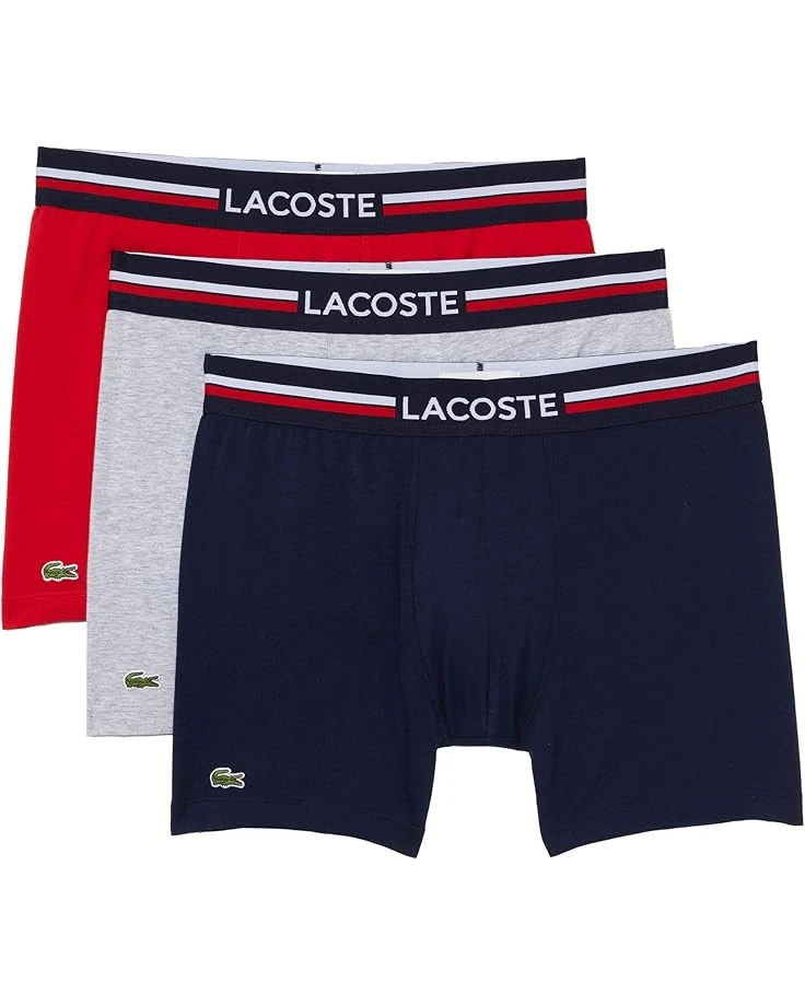 Lacoste Boxer Briefs 3-Pack French Flag Iconic Lifestyle | Underwear