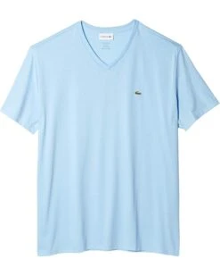 Lacoste Short Sleeve Pima Jersey V-Neck T-Shirt | Shirts & Tops