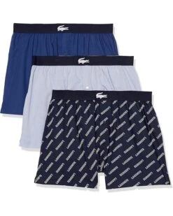 Lacoste 3-Pack Authentic Woven Boxer | Underwear
