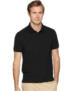 Lacoste Short Sleeve Solid Stretch Pique Regular | Shirts & Tops