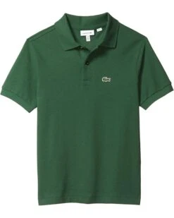 Lacoste Kids L1812 Short Sleeve Classic Pique Polo (Toddler/Little Kids/Big Kids) | Shirts & Tops
